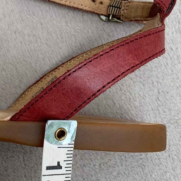 Born Alice Ankle Strap Leather Flat Sandals Sz8 - Picture 10 of 16